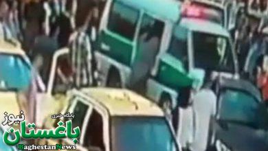 علت سقوط یک خانم از ماشین ون گشت امنیت اخلاقی پلیس در رشت چیست؟ + عکس