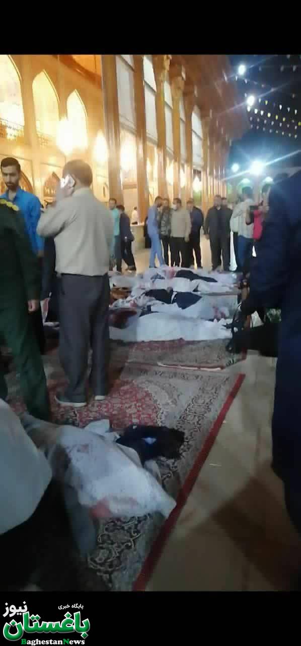 اولین تصویر از مجروحان و شهیدان حادثه امروز حرم شاهچراغ شیراز
