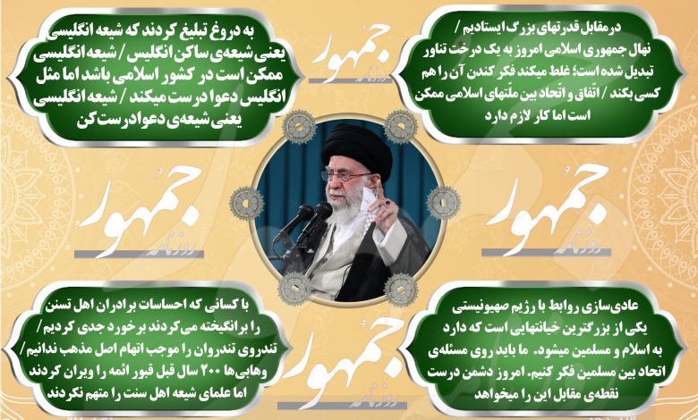 نکات مهم بیانات رهبر انقلاب در دیدار مسئولان نظام و میهمانان کنفرانس وحدت اسلامی