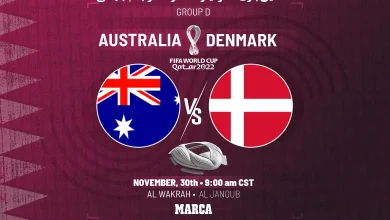 ساعت دقیق بازی استرالیا و دانمارک در جام جهانی ۲۰۲۲