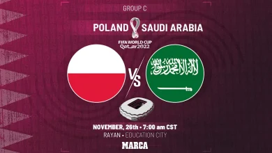 ساعت دقیق بازی لهستان و عربستان در جام جهانی 2022