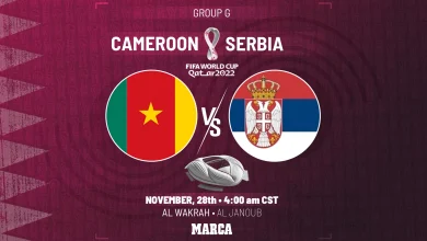 ساعت دقیق بازی کامرون و صربستان از شبکه سوم جام جهانی