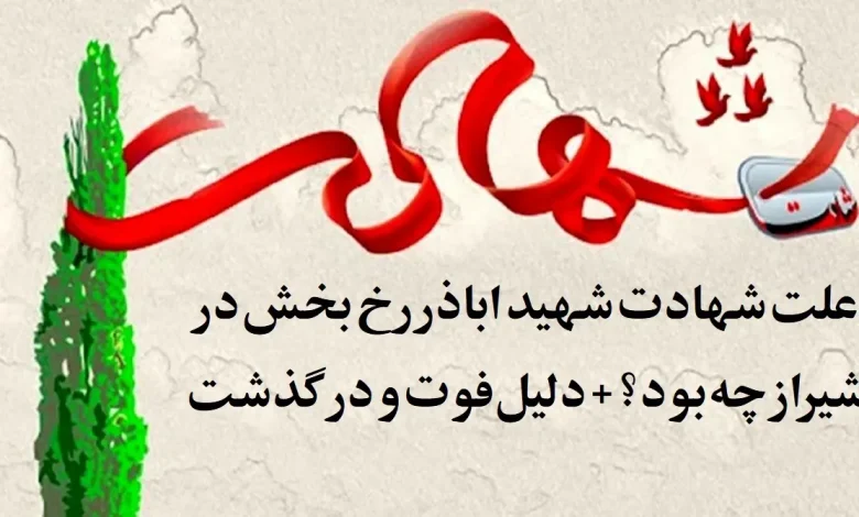 علت شهادت شهید اباذر رخ بخش در شیراز چه بود؟ + دلیل فوت و درگذشت