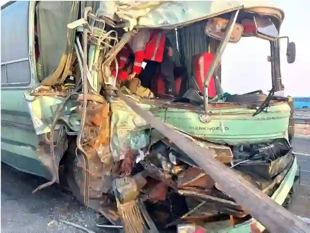 عکس تصادف دو اتوبوس در فرودگاه امام خمینی امروز + فیلم