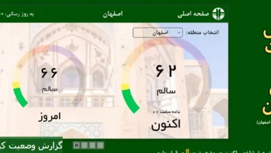 آلودگی هوا اصفهان 21 دی + میزان شاخص امروز چهارشنبه ۲۱ دی