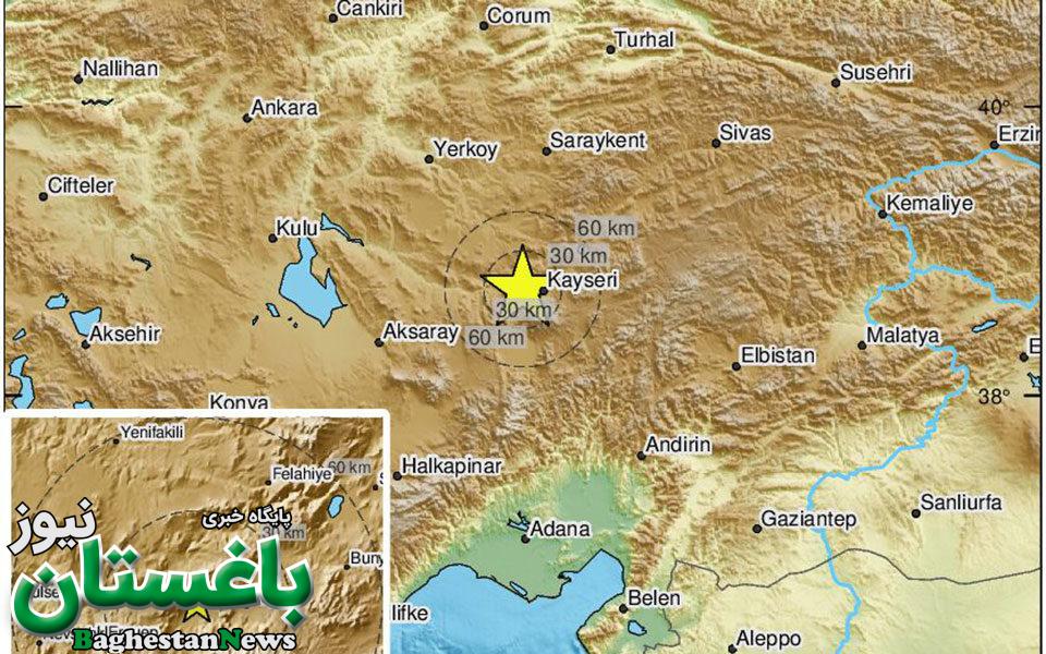 زلزله شدید 5.6 ریشتری در مرکز ترکیه جدید + جزییات و تلفات محل در نقشه