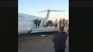 شایعه فیلم هواپیمای شیراز به تهران در بوستان ۳راه آذری فرود آومد