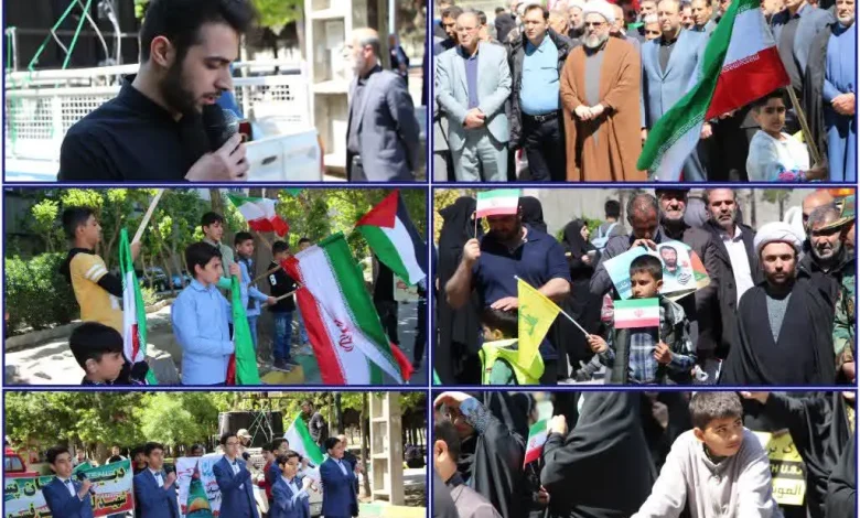 راهپیمایی روز جهانی قدس در شهر باغستان برگزار شد