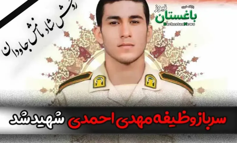 علت شهادت شهید مهدی احمدی سرباز مرزبان ایران چه بود؟