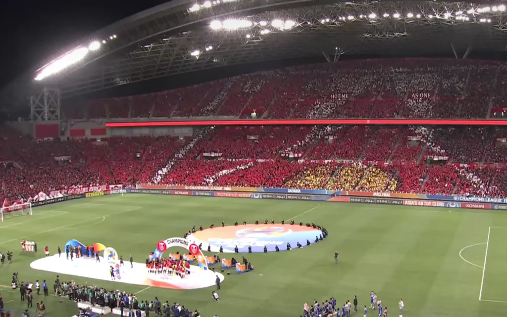 عکسی از استادیوم مراسم فینال لیگ قهرمانان آسیا