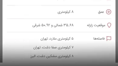 نظرات کاربران درباره زلزله امروز جمعه ملارد و کرج و غرب استان تهران