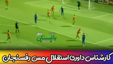 کارشناس داوری بازی استقلال و مس رفسنجان امروز جمعه در هفته ۲۹ لیگ برتر