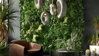 دکوراسیون سالن زیبایی با گرین وال مصنوعی