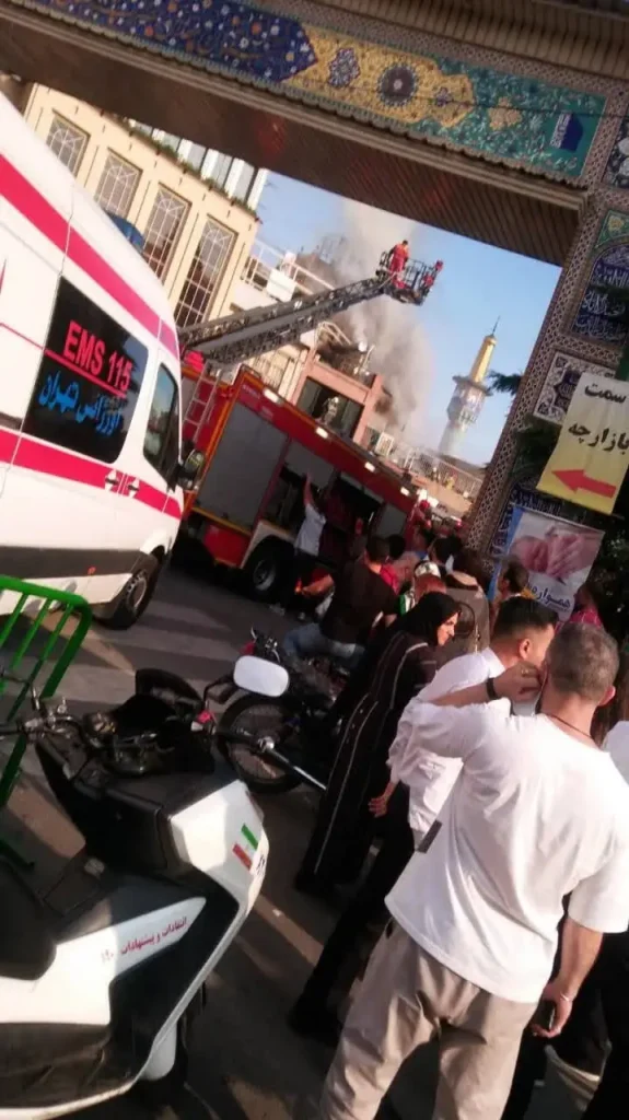 آتش سوزی در بخشی از بازار تجریش