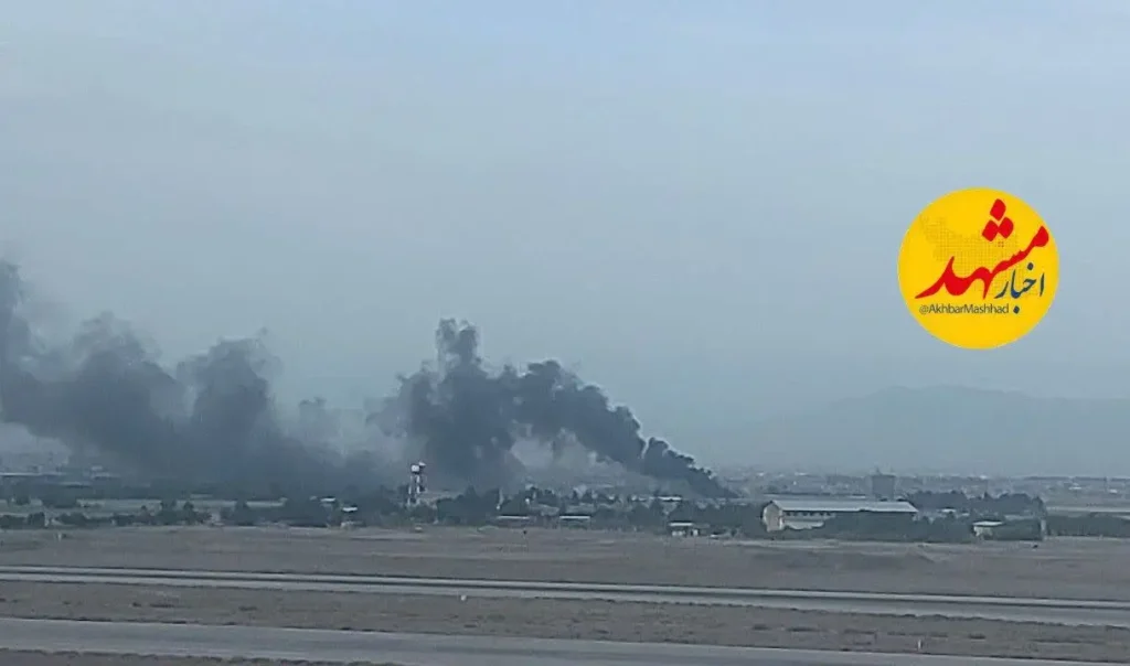 از آتش سوزی در فرودگاه هاشمی نژاد مشهد