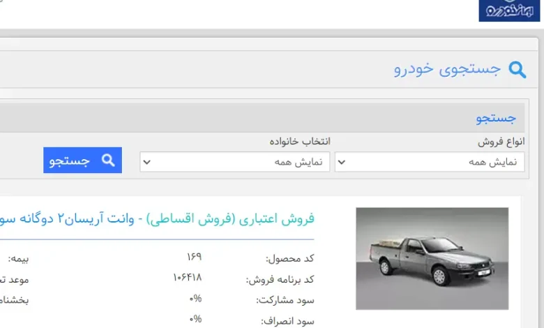 فروش اقساطی ایران خودرو ویژه مهر 1402 بدون قرعه کشی