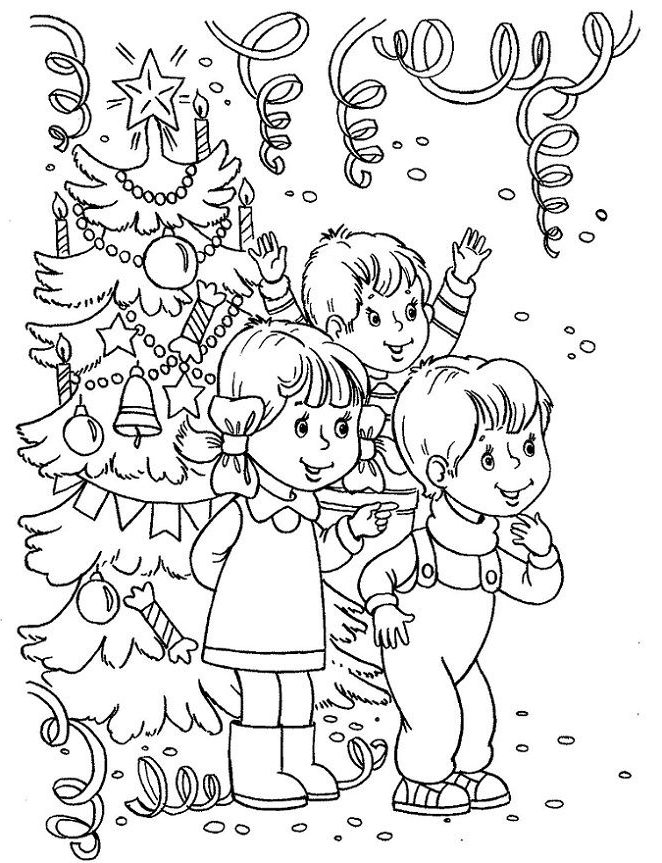 نقاشی های کودکانه کریسمس به مناسبت سال نو