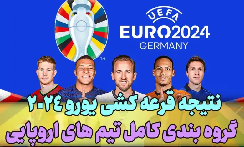 نتیجه قرعه کشی یورو ۲۰۲۴ + گروه بندی کامل تیم های اروپایی