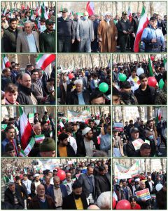 باشکوه مردم شهر باغستان در چهل و پنجمین سالگرد پیروزی انقلاب اسلامی۳