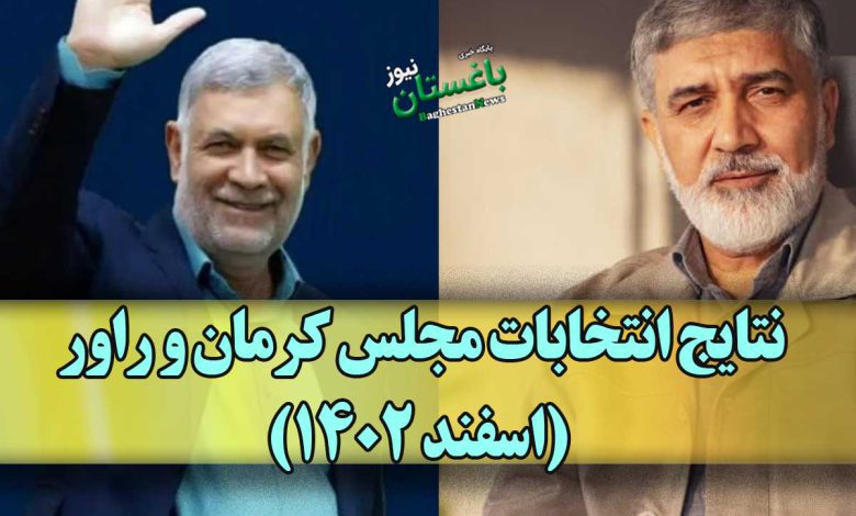 نتایج انتخابات مجلس کرمان و راور ( اسفند 1402 )
