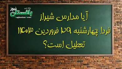 آیا مدارس شیراز فردا چهارشنبه ۲۹ فروردین ۱۴۰۳ تعطیل است؟ | تعطیلی مدارس استان فارس فردا صحت دارد؟