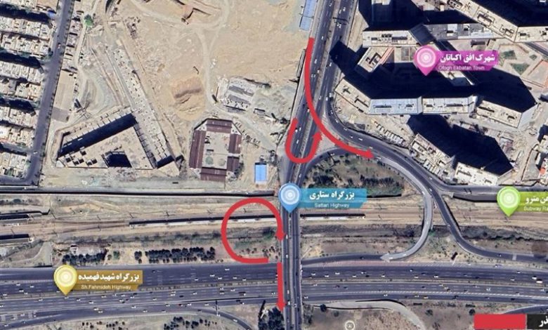 پل جدید در آزادراه تهران ـ کرج در کجا ساخته می شود؟