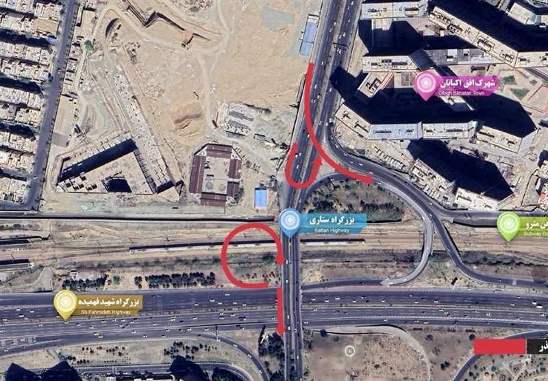 پل جدید در آزادراه تهران ـ کرج در کجا ساخته می شود؟