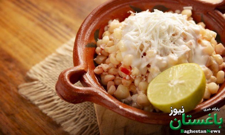 طرز تهیه ذرت مکزیکی با قارچ و پنیر پیتزا