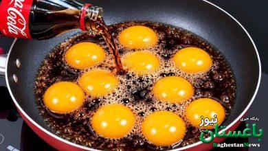 تخم مرغ و نوشابه