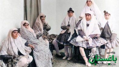 ۳ دختر ایرانی در دوران قاجار با لباس‌های خانگی + عکس