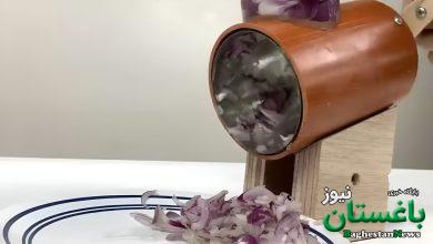 نحوه ساخت دستگاه خردکن پیاز با قوطی کنسرو! + ویدئو